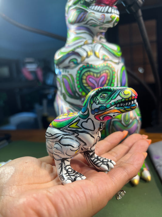 Upcycled Mini TRex Salt Shaker - Rico Jr.